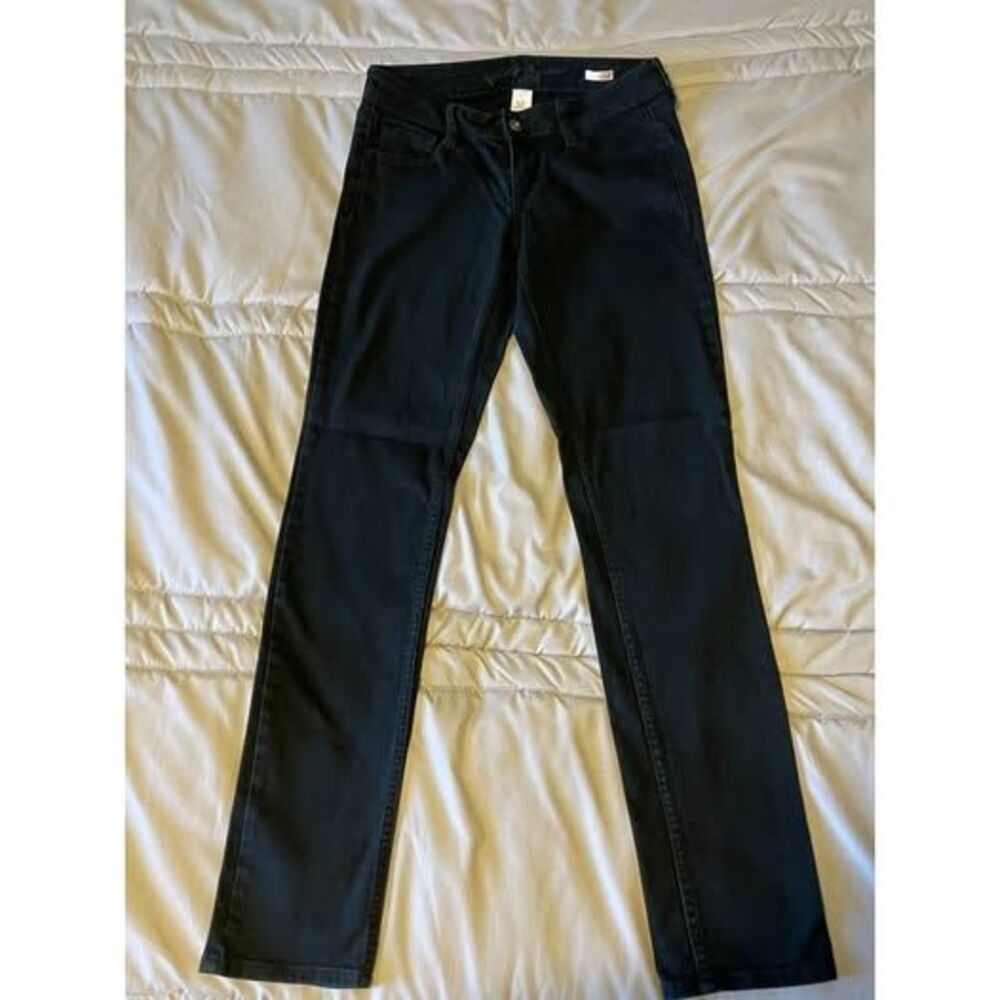 Arizona Jean Co. Women's Juniors Black Skinny Jeans Size 5 Black Denim
